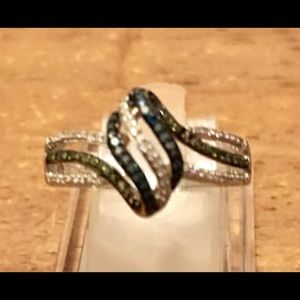 Blue,Black,White Diamonds (Kay Jewelers)